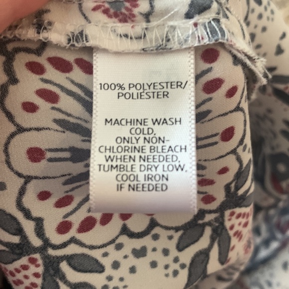 Loft | white floral asymmetrical top - Picture 6 of 6